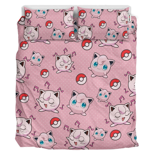 Jigglypuff Polyester Duvet Cover Set