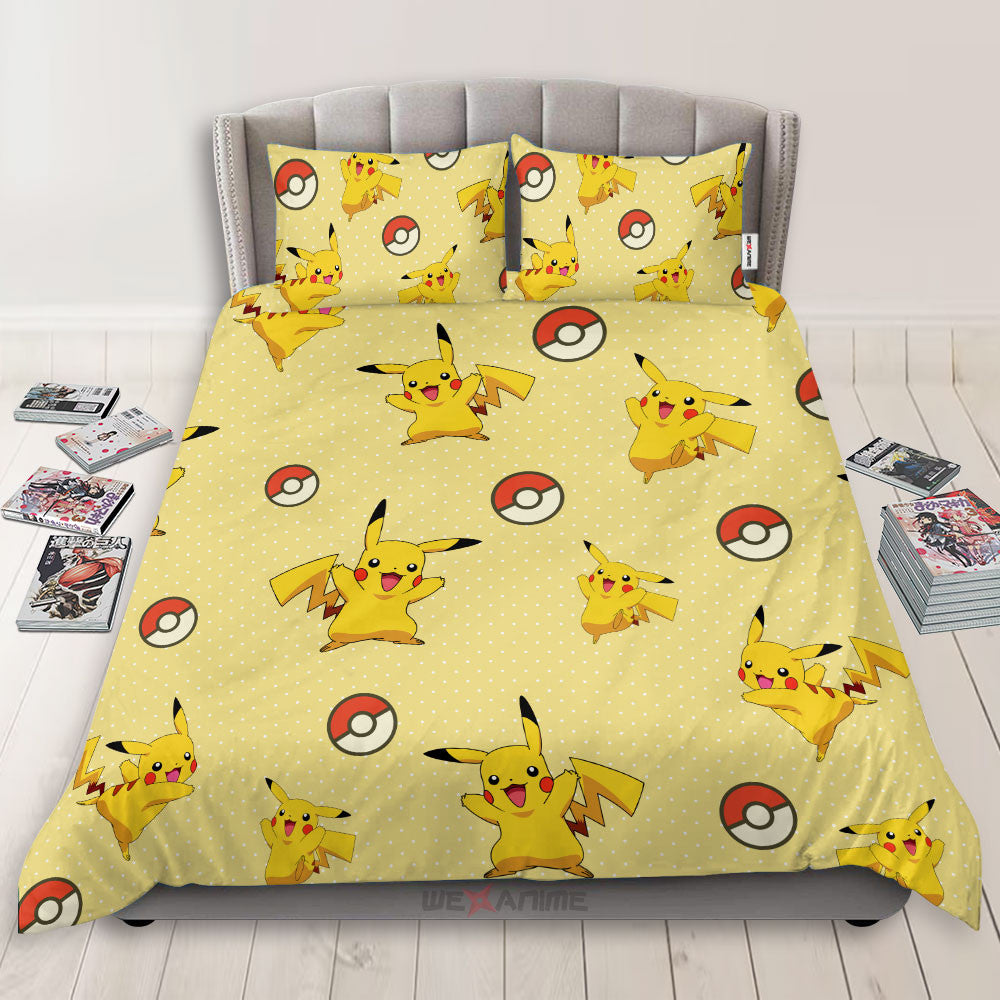 Pikachu Polyester Duvet Cover Set