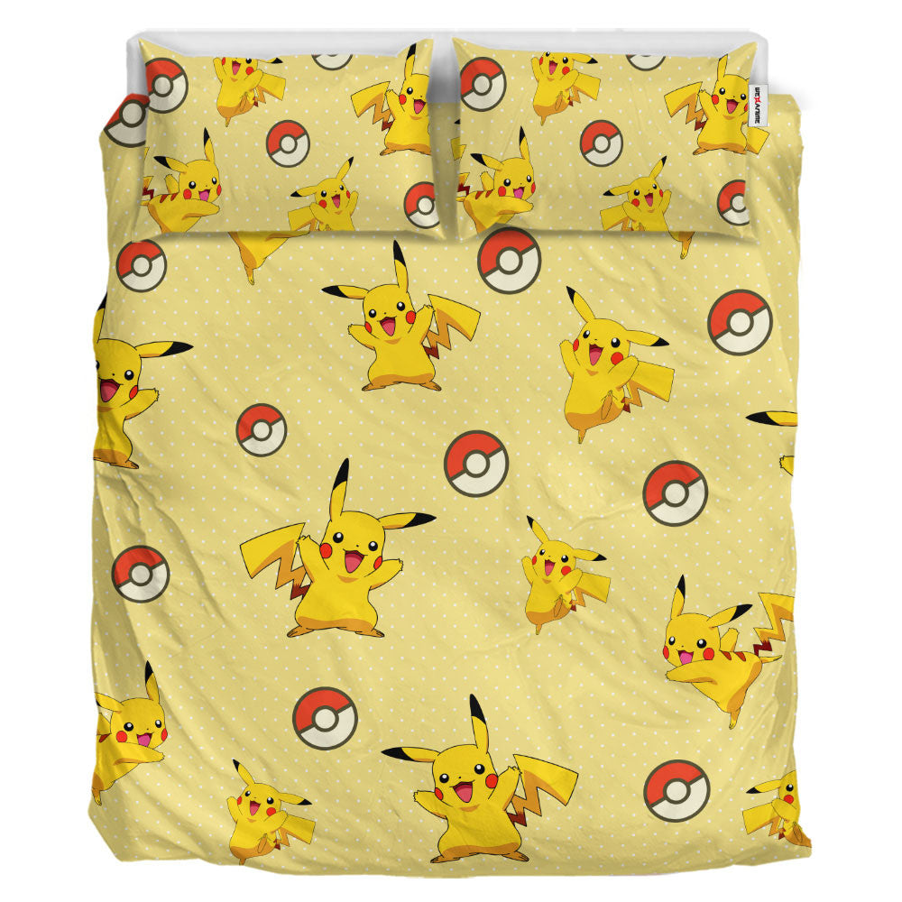 Pikachu Polyester Duvet Cover Set