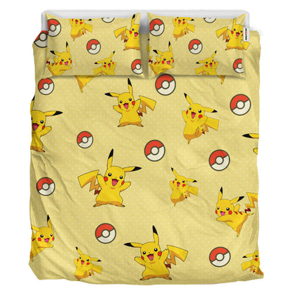 Pikachu Polyester Duvet Cover Set