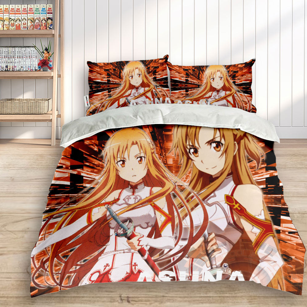 Asuna Polyester Duvet Cover Set
