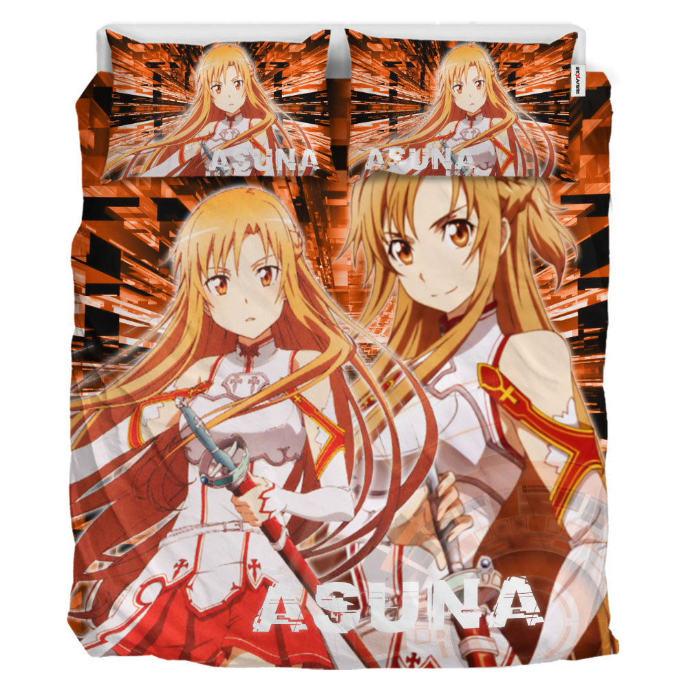 Asuna Polyester Duvet Cover Set
