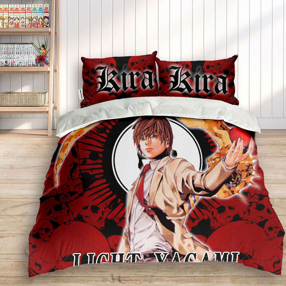 Light Yagami Polyester Duvet Cover Set