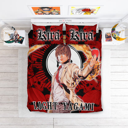 Light Yagami Polyester Duvet Cover Set