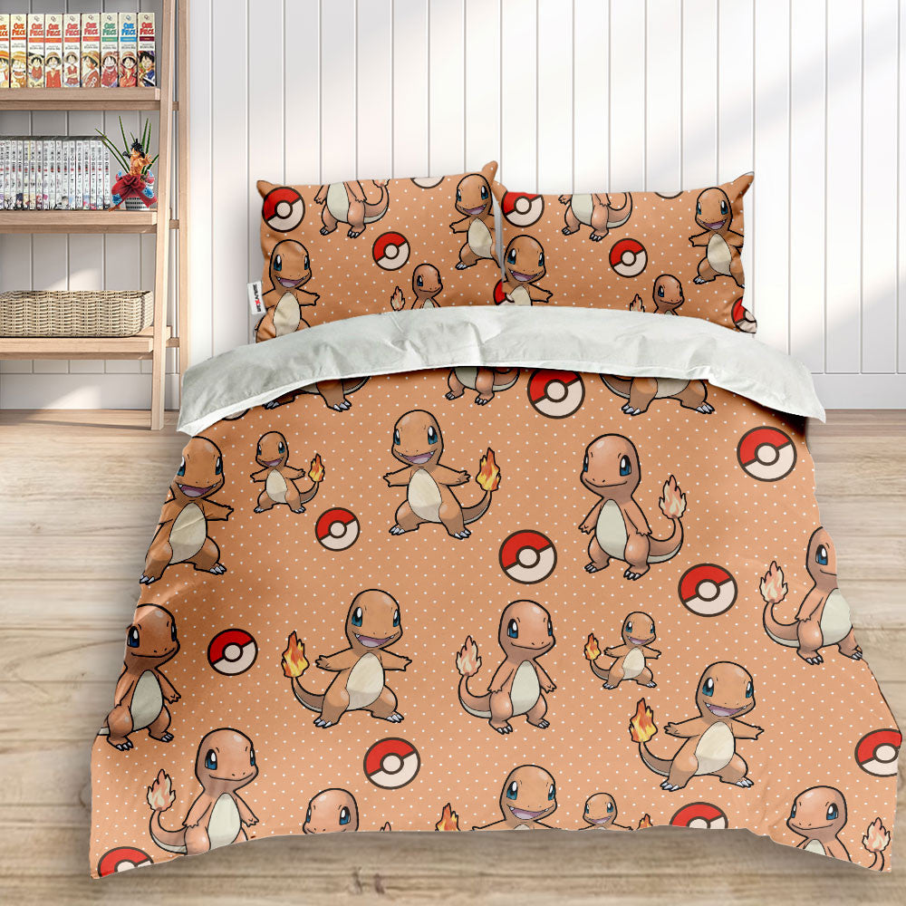 Charmander Polyester Duvet Cover Set