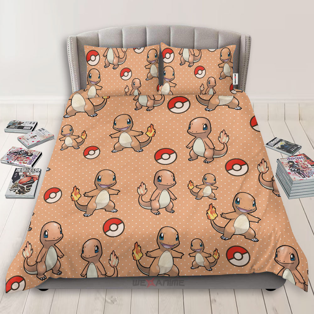 Charmander Polyester Duvet Cover Set