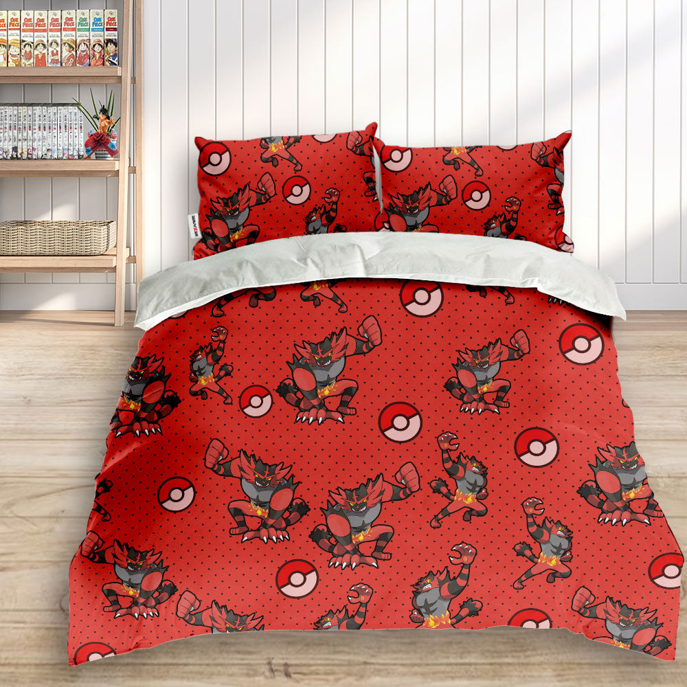 Incineroar Polyester Duvet Cover Set