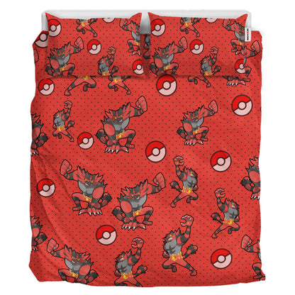 Incineroar Polyester Duvet Cover Set