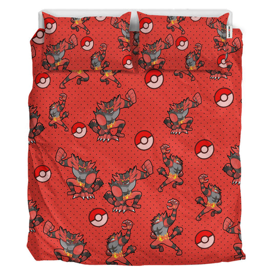 Incineroar Polyester Duvet Cover Set