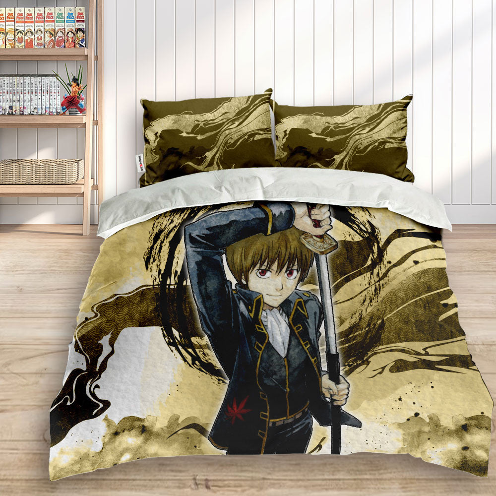 Okita Sougo Polyester Duvet Cover Set