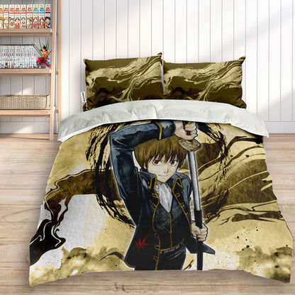 Okita Sougo Polyester Duvet Cover Set