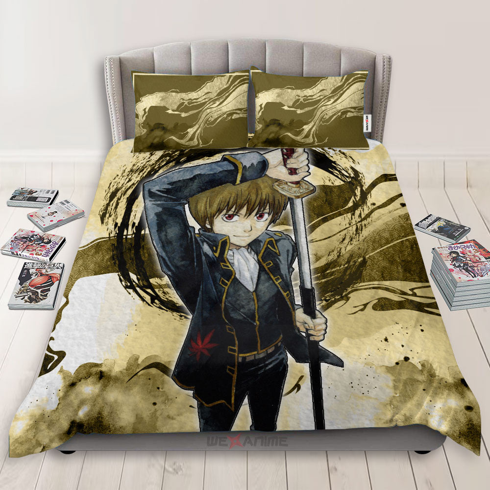 Okita Sougo Polyester Duvet Cover Set