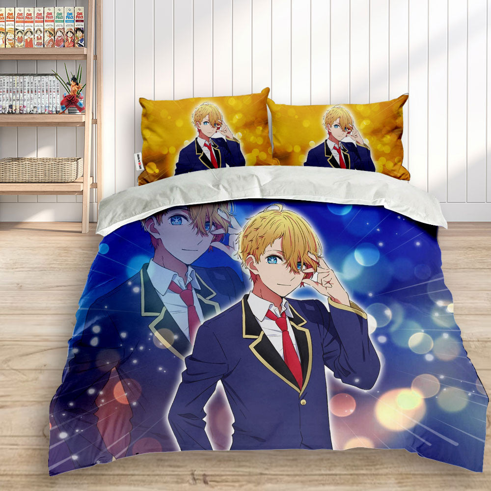 Hoshino Aquamarine Polyester Duvet Cover Set