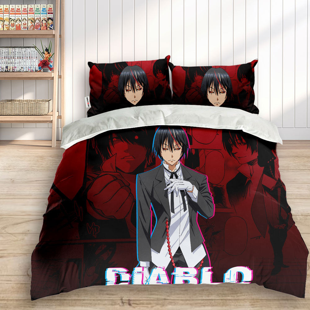 Diablo Polyester Duvet Cover Set