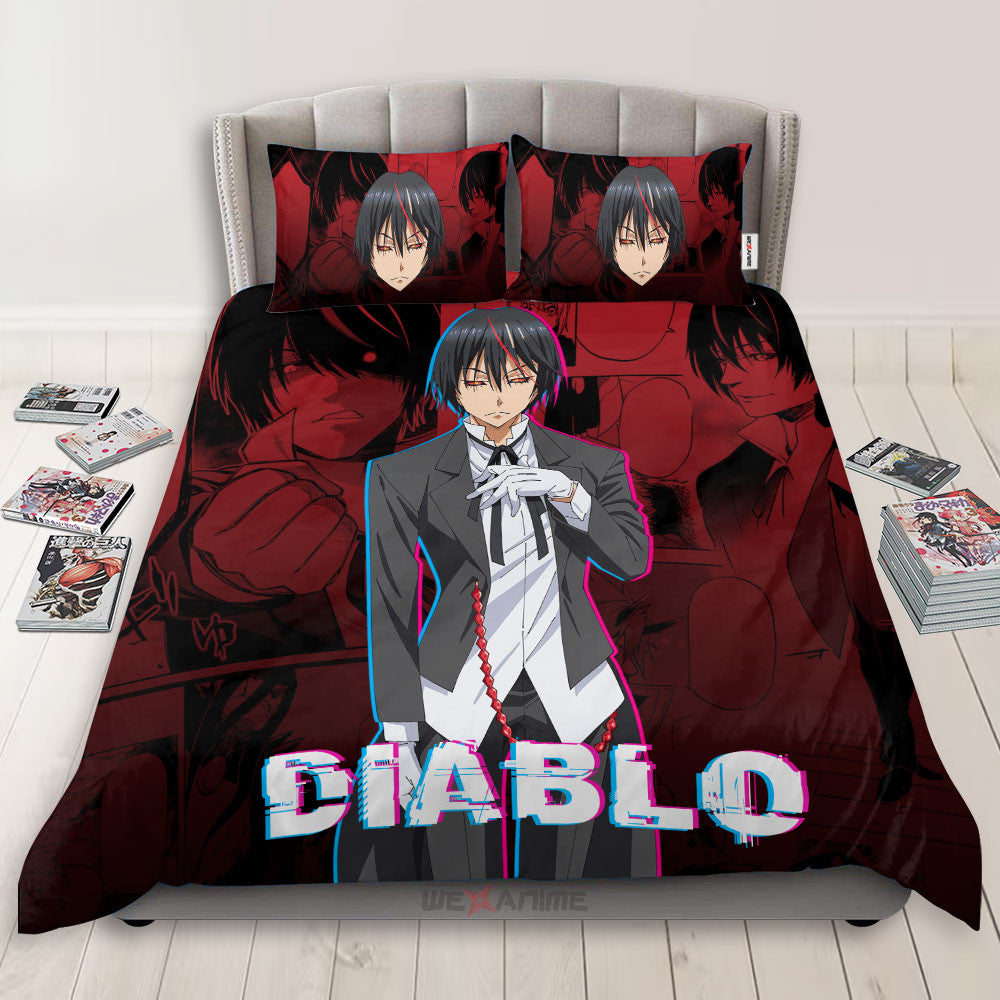 Diablo Polyester Duvet Cover Set