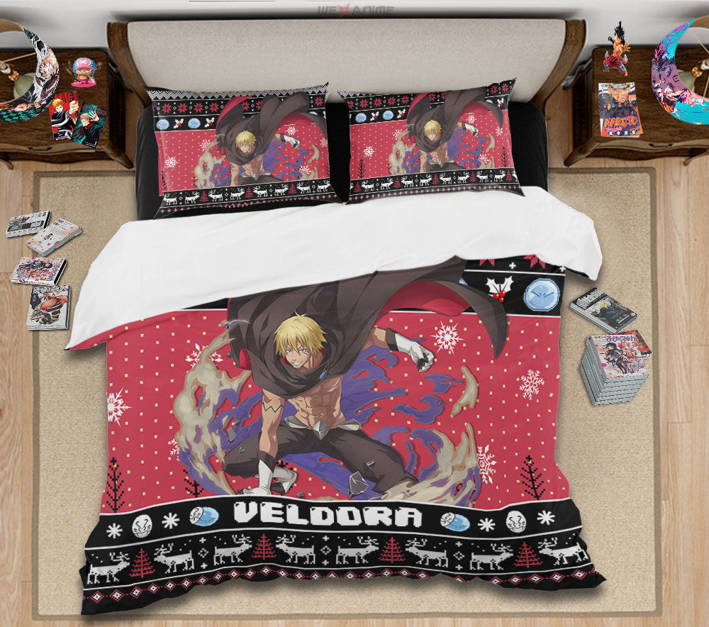 Veldora Tempest Bedding Set Xmas Style Anime