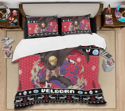 Veldora Tempest Bedding Set Xmas Style Anime