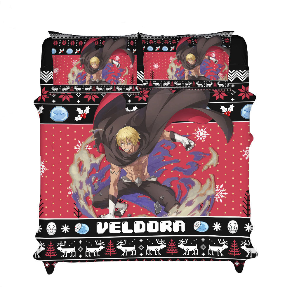 Veldora Tempest Bedding Set Xmas Style Anime