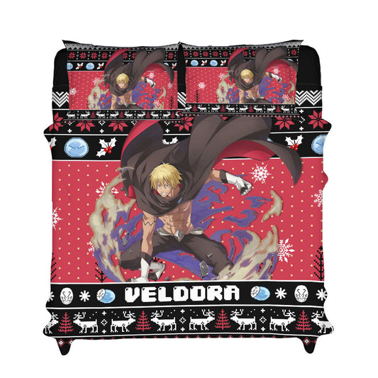 Veldora Tempest Bedding Set Xmas Style Anime