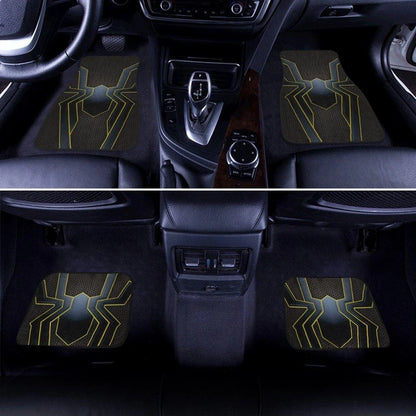 Spiderman Car Mats MV Character Spiderman Black Symbol Car Floor Mats Black