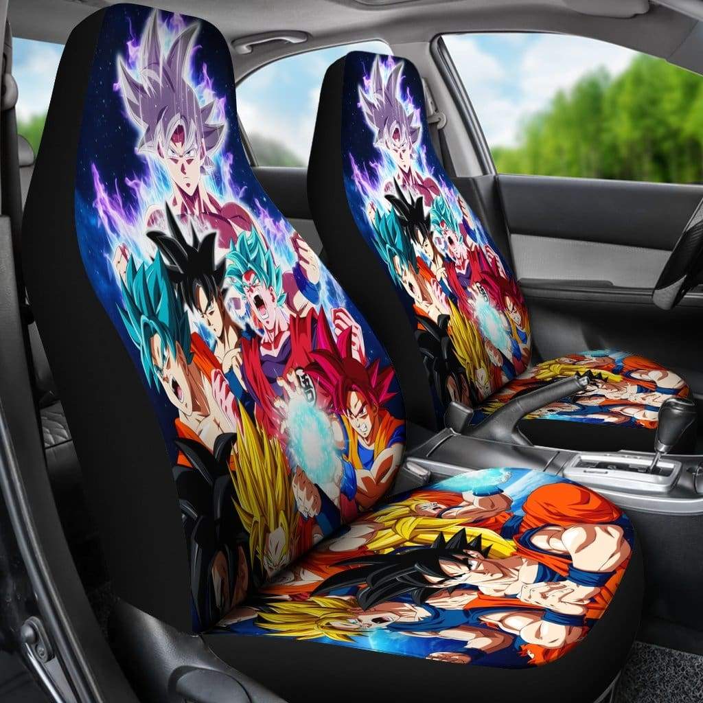 Goku All Forms Car Seat Covers