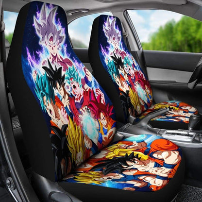 Goku All Forms Car Seat Covers
