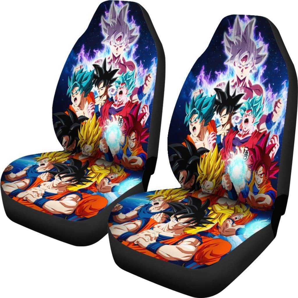 Goku All Forms Car Seat Covers