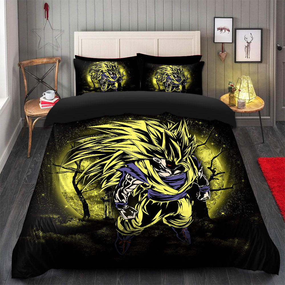 Goku Super Saiyan 3 Dragon Ball Moonlight Bedding Set