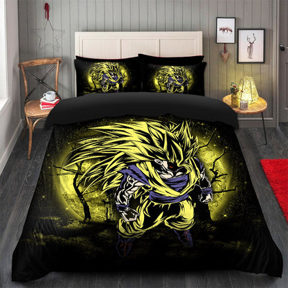 Goku Super Saiyan 3 Dragon Ball Moonlight Bedding Set