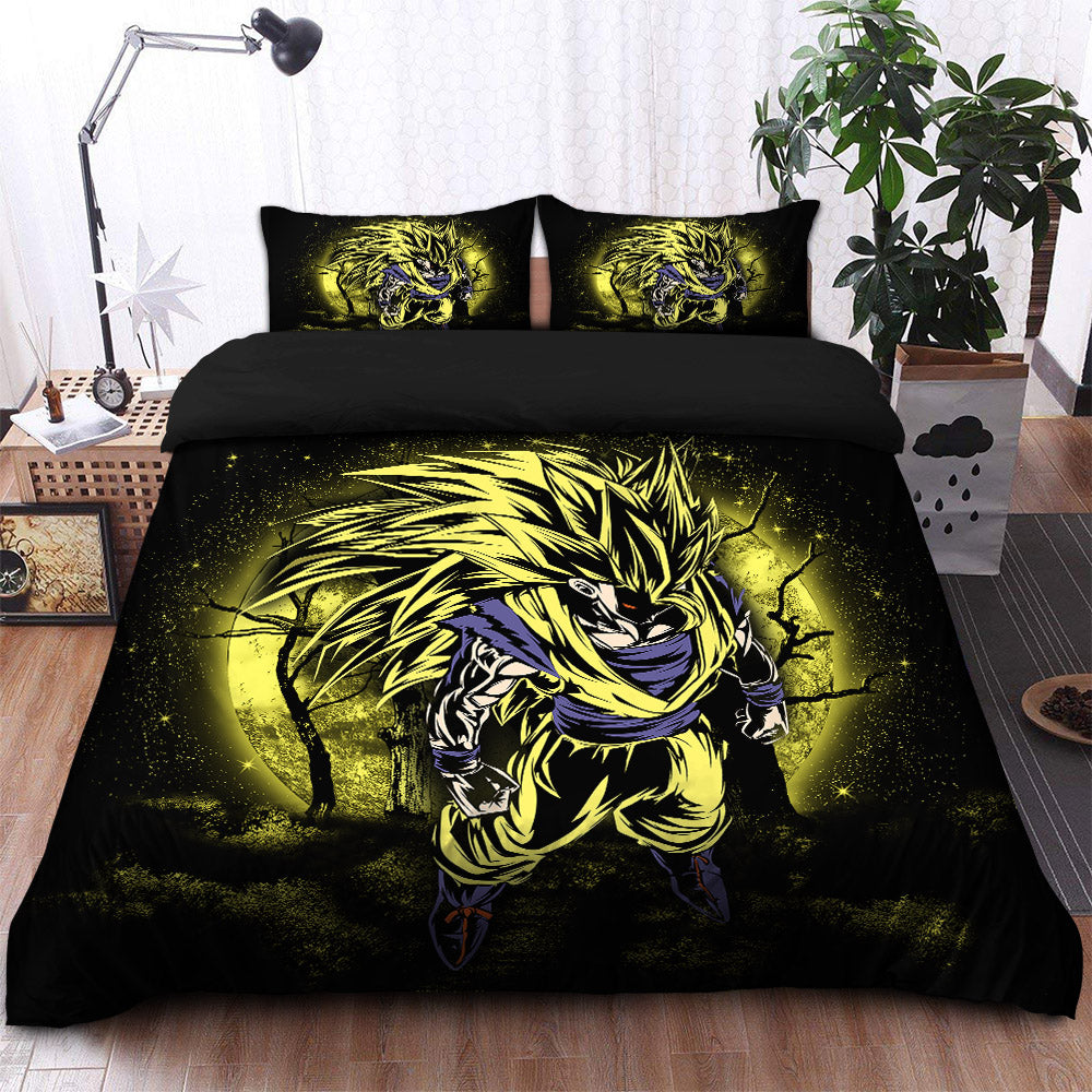 Goku Super Saiyan 3 Dragon Ball Moonlight Bedding Set