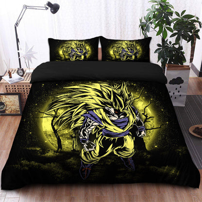 Goku Super Saiyan 3 Dragon Ball Moonlight Bedding Set
