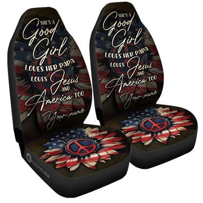 Jesus Car Seat Covers Good Girl Love Her Jesus Seat Covers Black