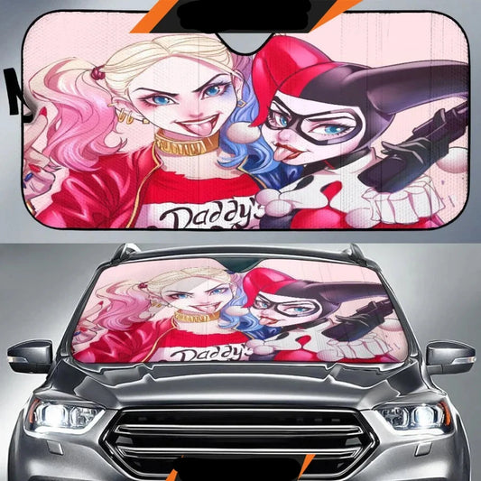 Harley Quinn Car Sun Shade Harley Quinn The Jester Suicide Squad Winshield Sun Shade Colorful