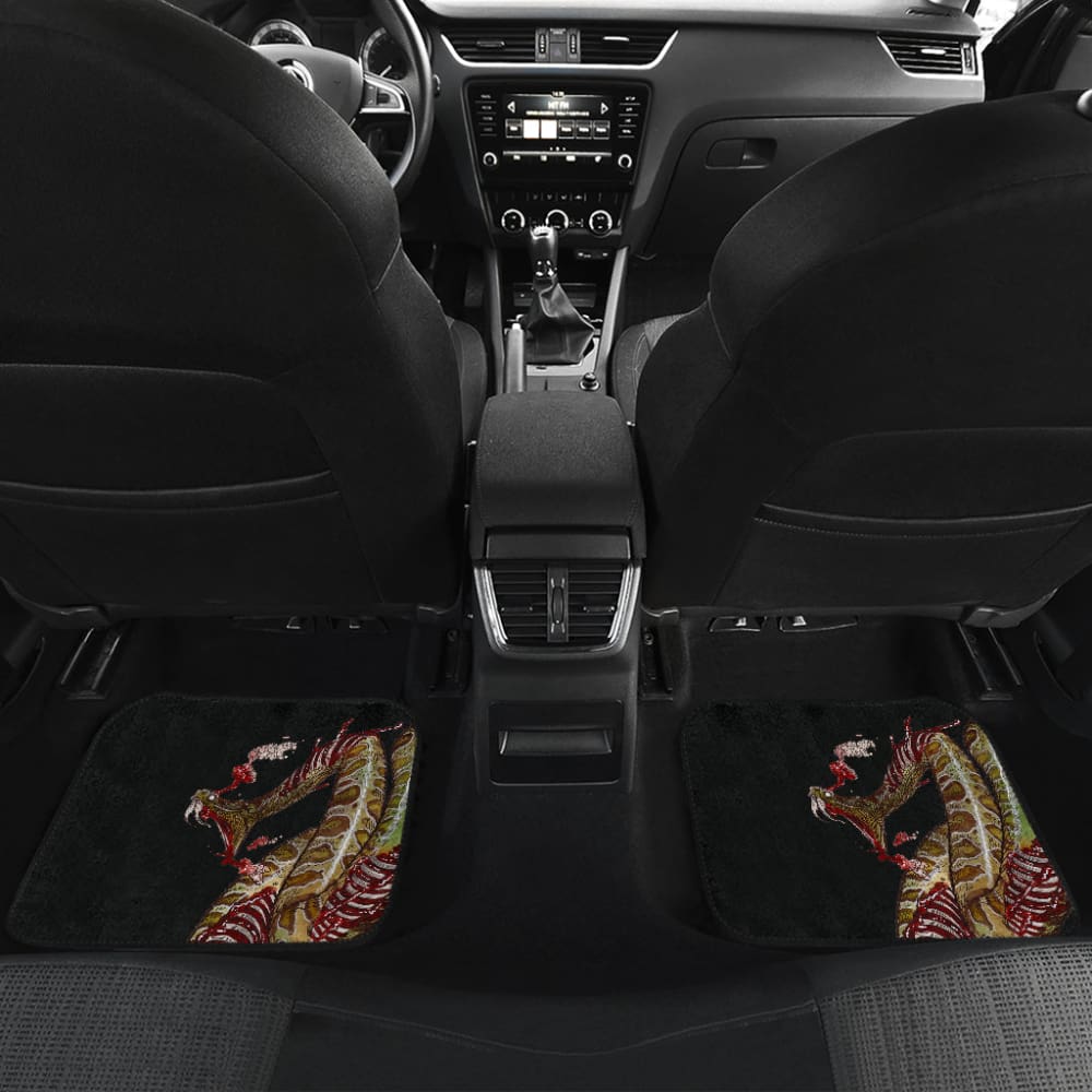 Horror Car Mats Horror Deadly Zombie Snake Car Floor Mats