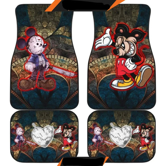 MM Car Mats DN MM Cosplays As Horror Characters Car Floor Mats Colorful