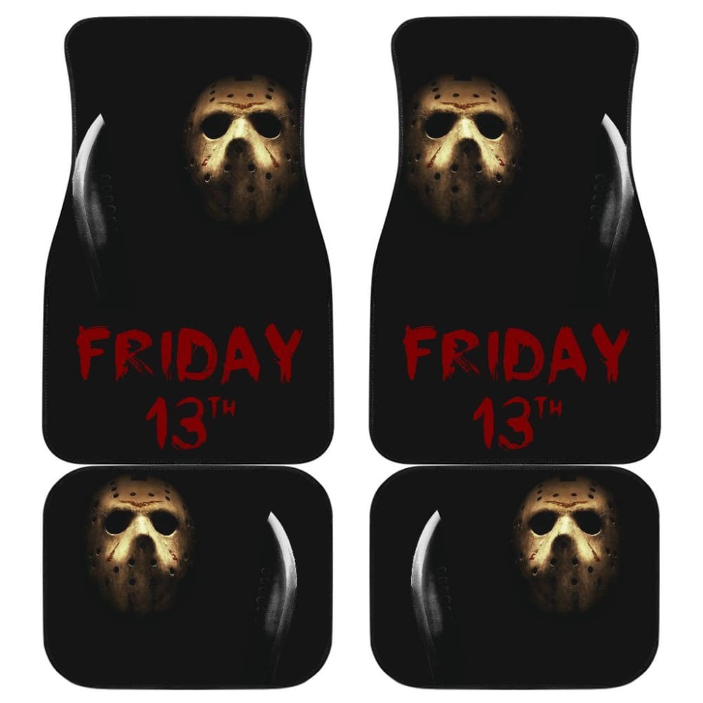 Horror Car Mats Horror Friday The 13Th Jason Voorhees Mask In The Dark Car Floor Mats