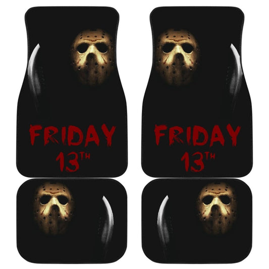 Horror Car Mats Horror Friday The 13Th Jason Voorhees Mask In The Dark Car Floor Mats