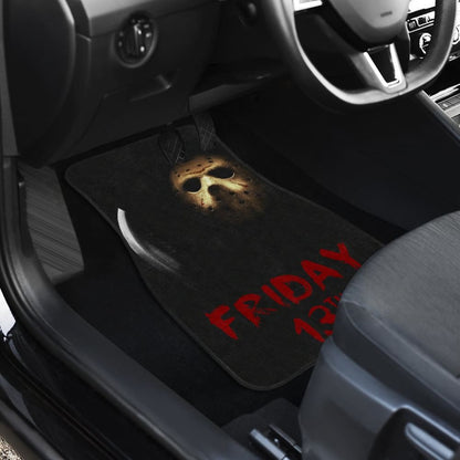 Horror Car Mats Horror Friday The 13Th Jason Voorhees Mask In The Dark Car Floor Mats