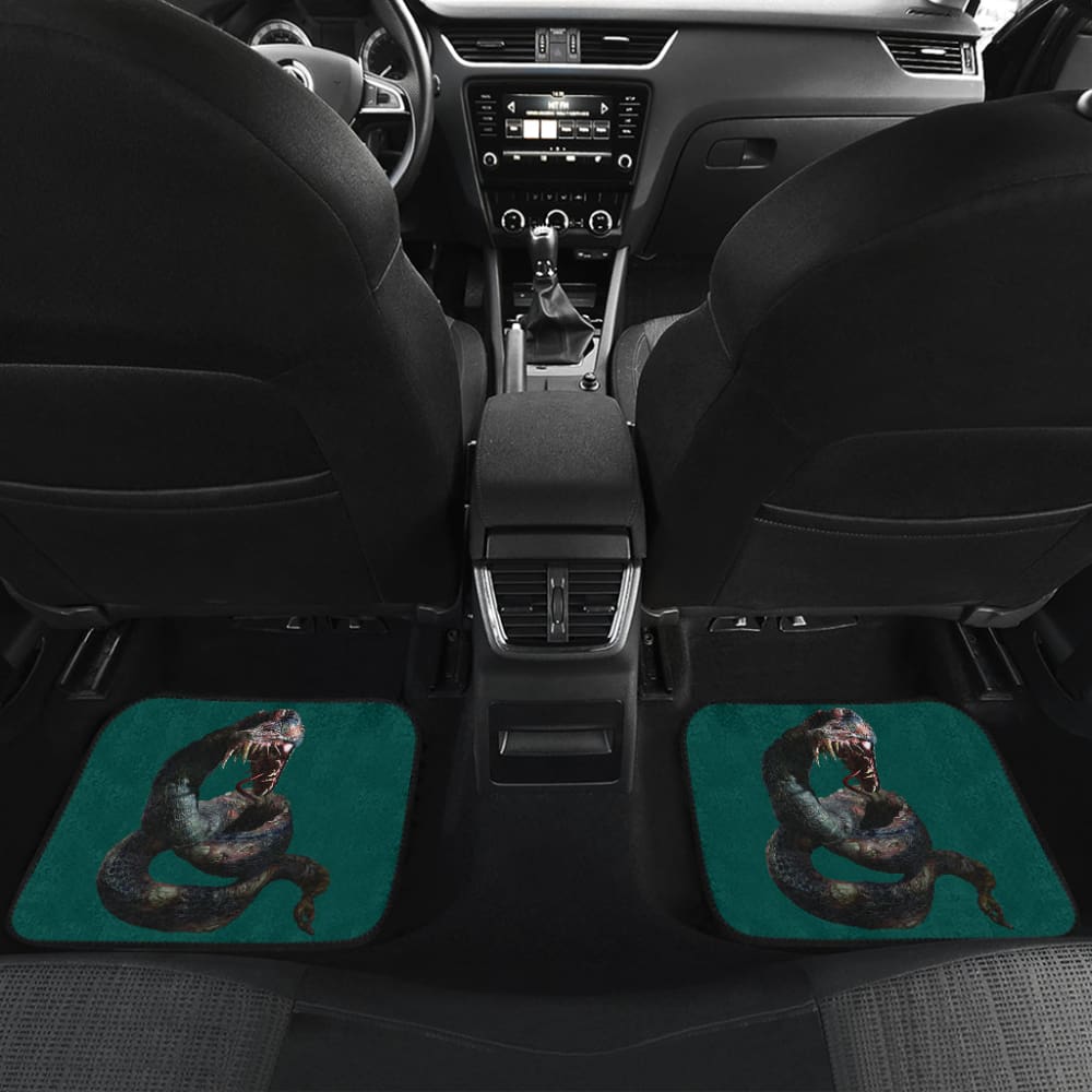 Horror Car Mats Horror Zombie Snake Green Themed Car Floor Mats