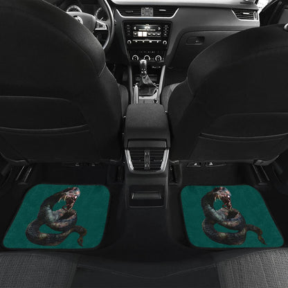 Horror Car Mats Horror Zombie Snake Green Themed Car Floor Mats