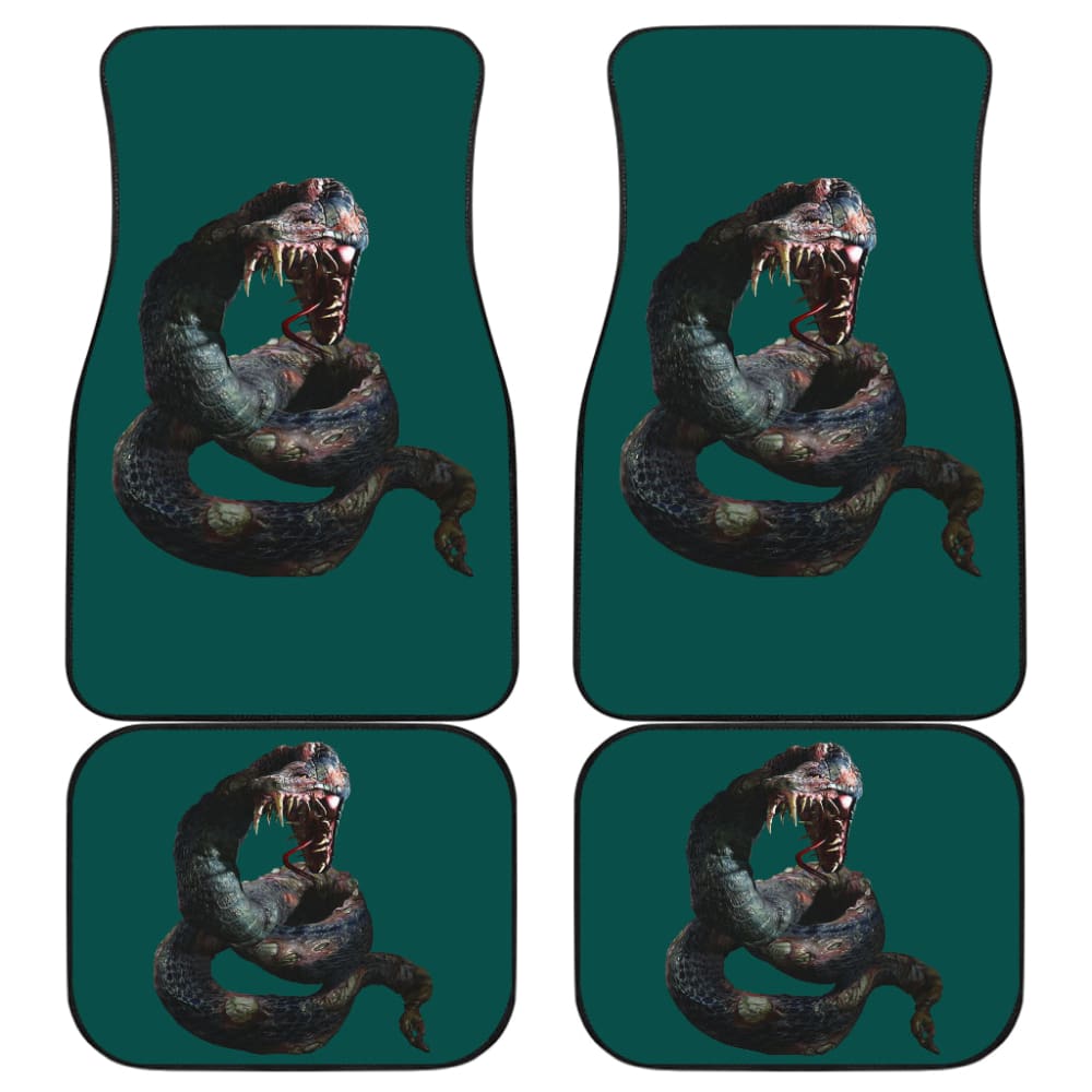 Horror Car Mats Horror Zombie Snake Green Themed Car Floor Mats