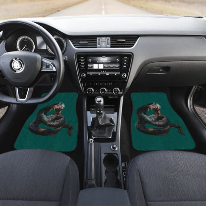 Horror Car Mats Horror Zombie Snake Green Themed Car Floor Mats