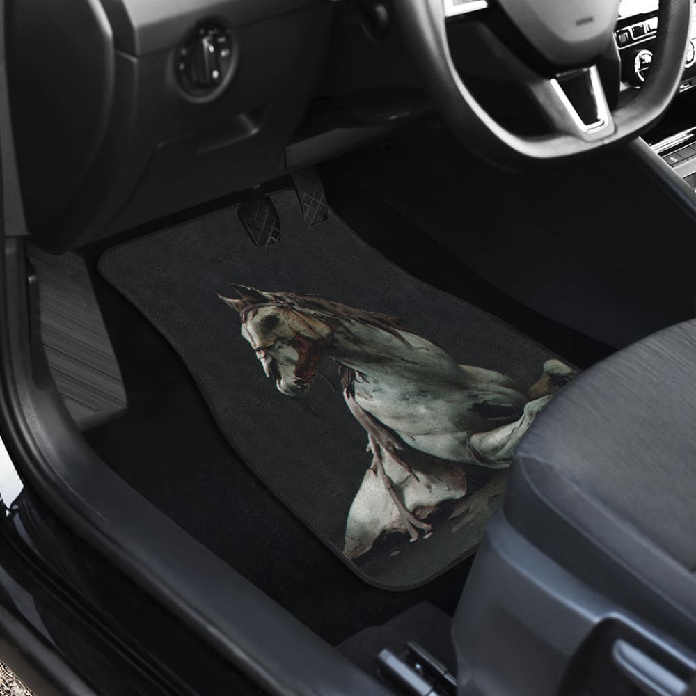 Horror Car Mats Horror Zombie White Horse Car Floor Mats