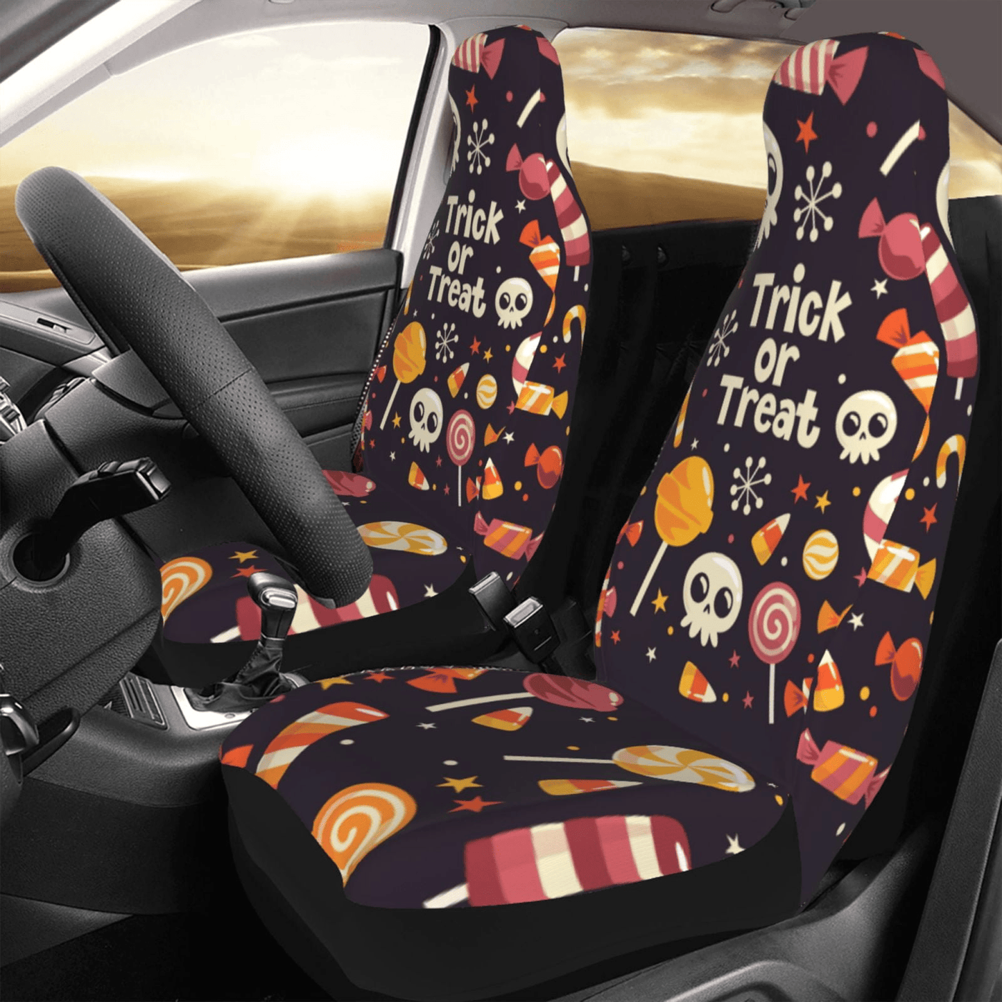 Halloween Car Seat Covers Halloween Trick Or Treat Seat Covers Colorful