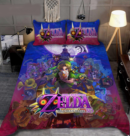 The Legend Of Zelda Bedding Set The Legend Of Zelda Majora's Mask Poster Duvet Covers Colorful Unique Gift