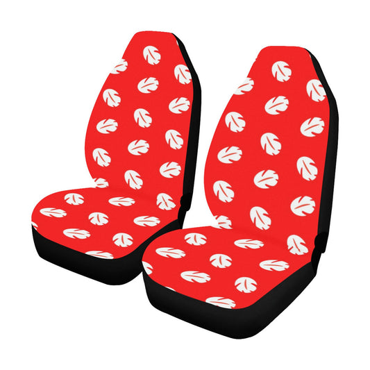 Stitch Car Seat Covers DN Lilo Clothes Leaves Pattern Seat Covers Red