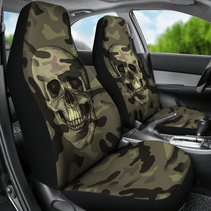 Skull Car Seat Covers Skull Camoflage Pattern Seat Covers Green