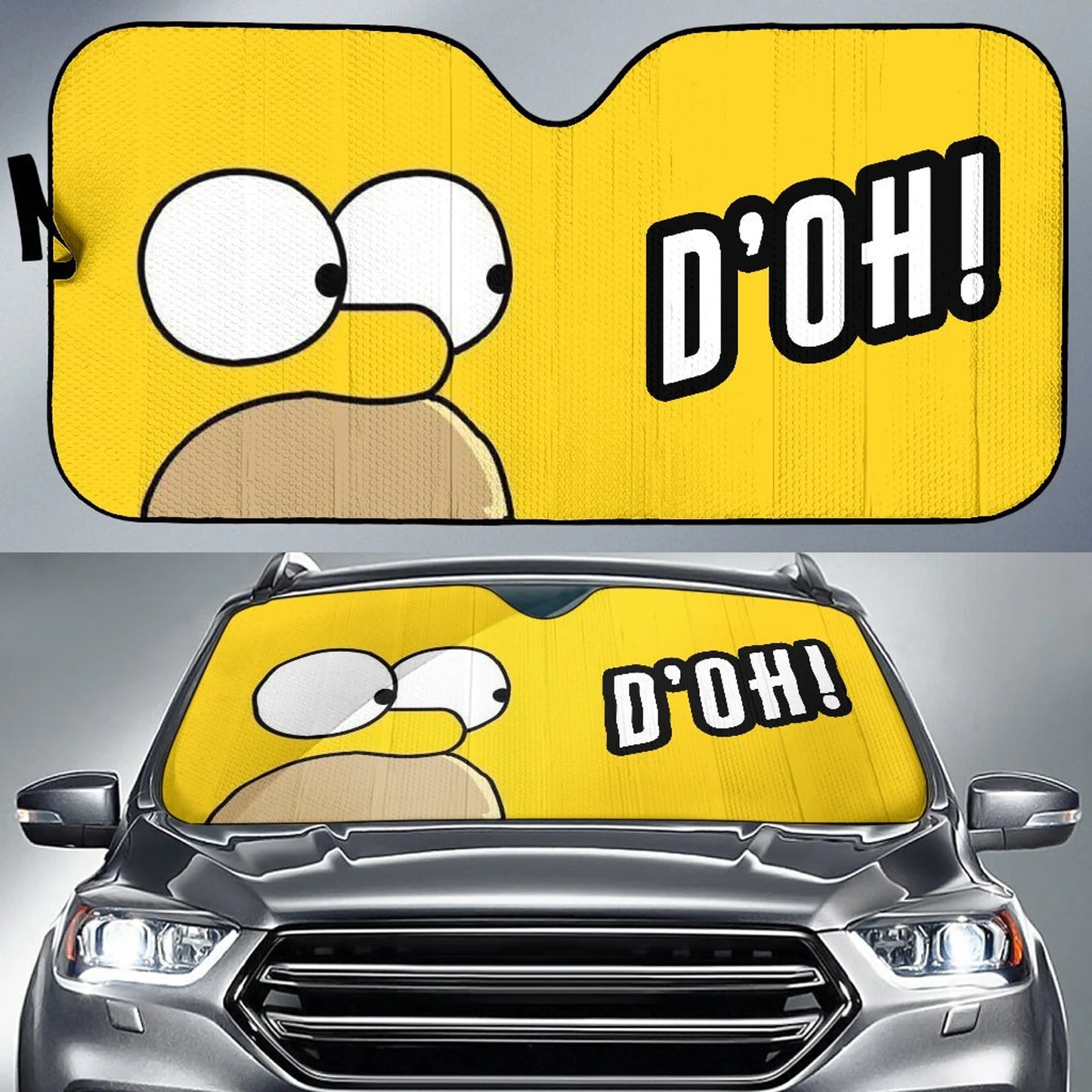 The Simpsons Car Sun Shade The Sympsons Homer Doh Winshield Sun Shade Yellow