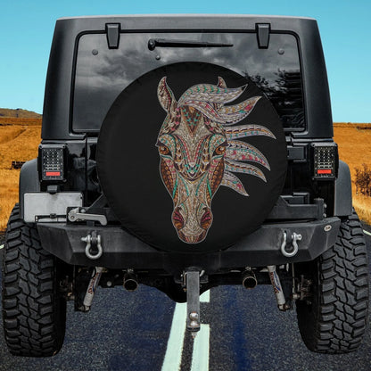 Horse Spare Tire Cover Horse Tribal Abstract Native American Tire Covers Colorful