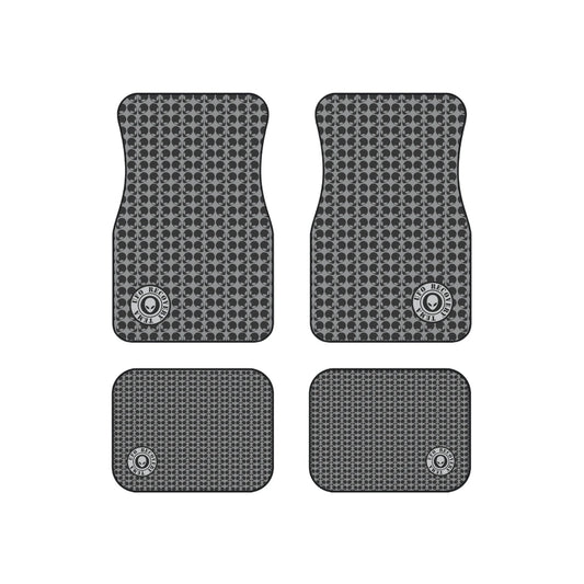 Alien Car Mats Alien Recovery Team Face Pattern Car Floor Mats Black Gray